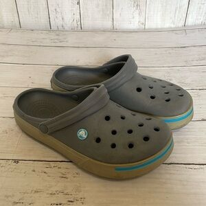 Crocs Classics Unisex Grey and Blue Clog Sandal